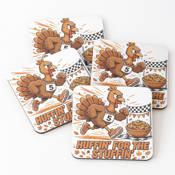 Item preview, Huffin For The Stuffin Shirt — Turkey Trot Race Thanksgiving Tee designed and sold by unthinkabletees.