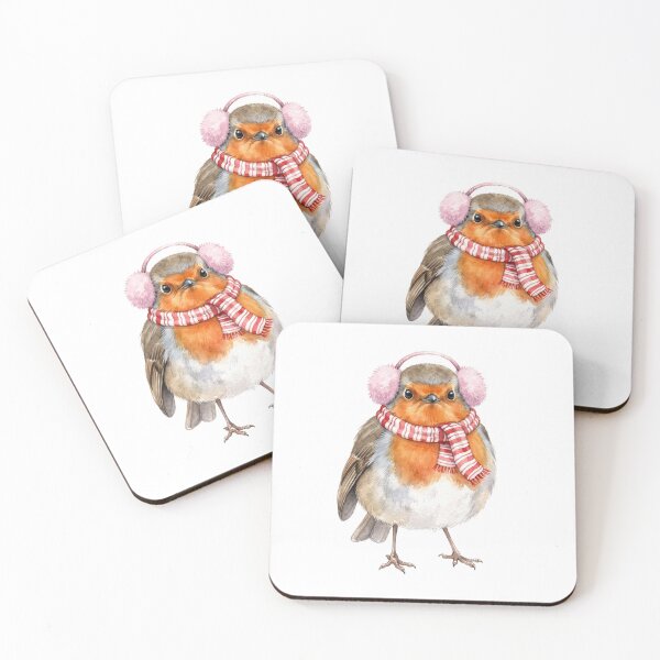Item preview, Pink Earmuffs Robin designed and sold by Tiffany Roy.