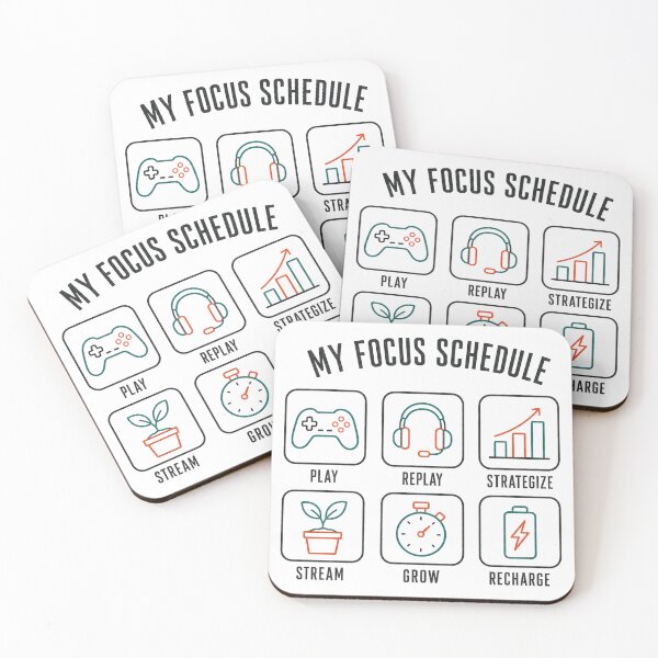 Item preview, My Focus Schedule Gamer Routine designed and sold by MOSIDRIP™.