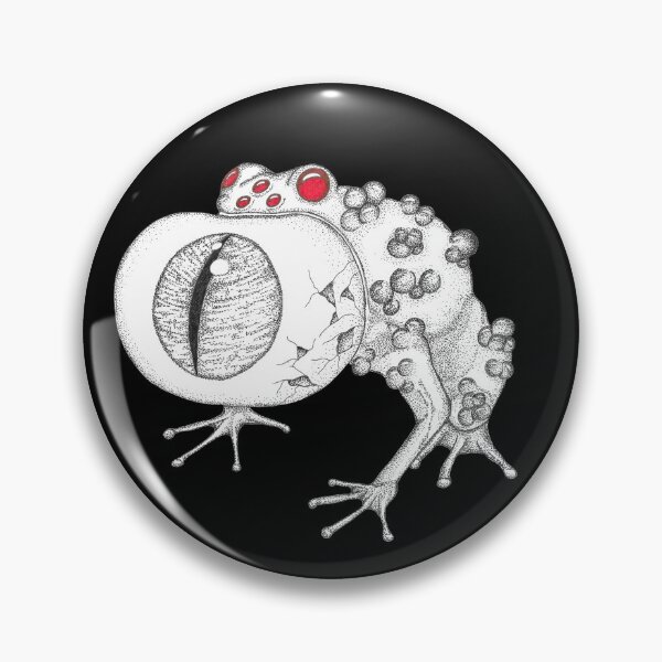 Item preview, Big Eyed Frog, pen and ink design designed and sold by BHG Art & Designs.