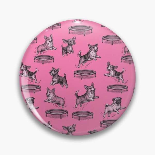 Item preview, Trampoline Dog Seamless Pattern Funny Bouncy Dog Wild Pattern Gift designed and sold by FurRealStudioCo.