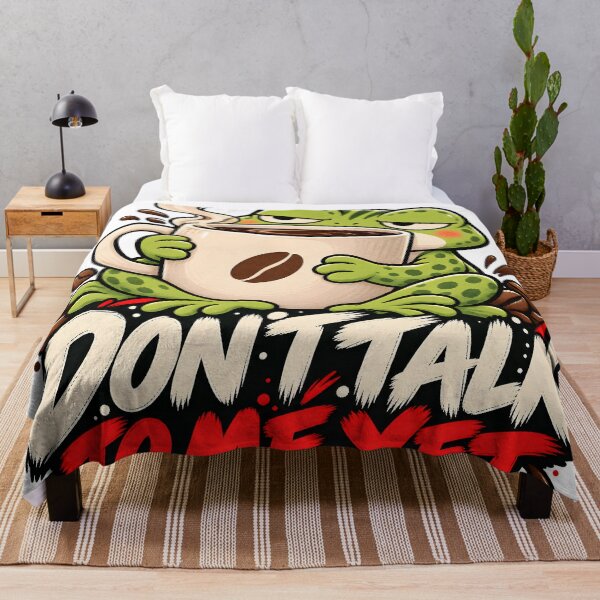 Item preview, Grumpy Coffee Frog - Don't Talk To Me Yet designed and sold by CreatifStudios.
