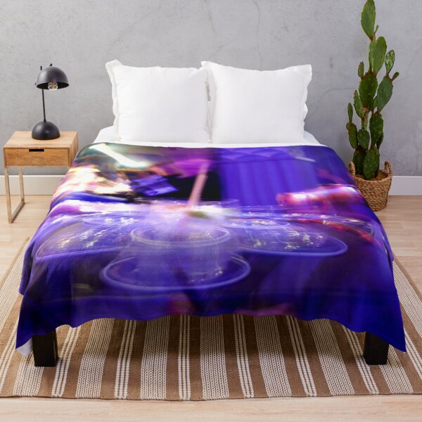 Item preview, Glasses at the Bar, Purple Blue Neon Night Art designed and sold by Marino4ka.