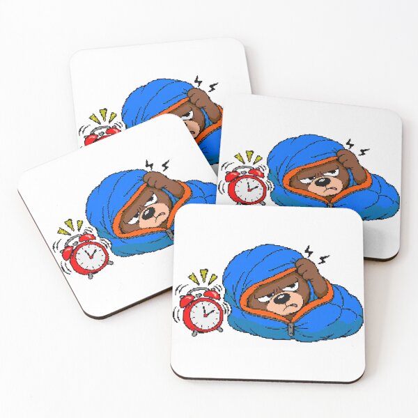 Item preview, Sleepy Bear Alarm Clock Pixel Art designed and sold by NaturePixel.