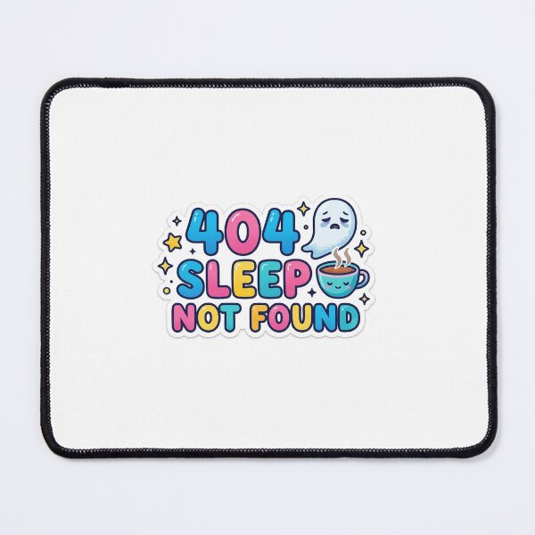 Item preview, 404 Sleep Not Found Kawaii Tech Humor Sticker designed and sold by Kushwaha18.