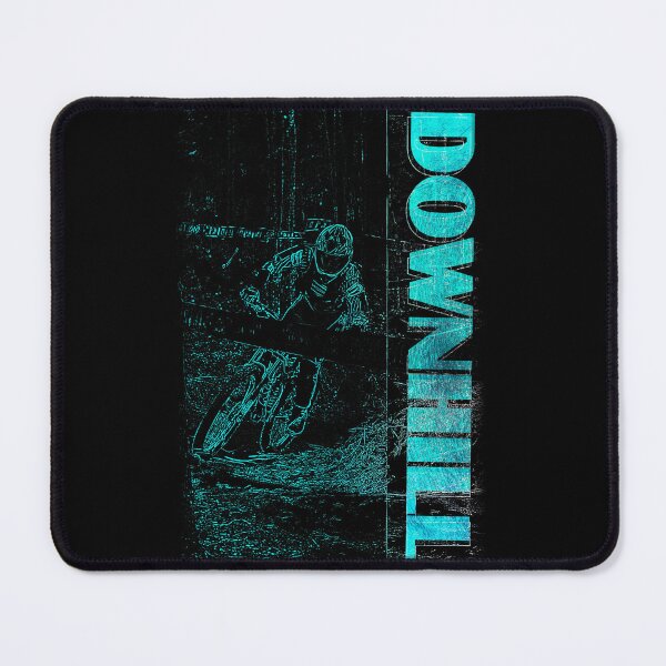 Item preview, Downhill MTB Rider – Cyan Grunge Cycling Art designed and sold by Fextreme.
