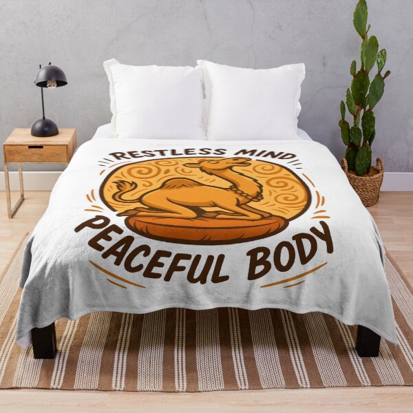 Item preview, Kneeling Camel Yoga Restless Mind Peaceful Body Design designed and sold by 108stillness.