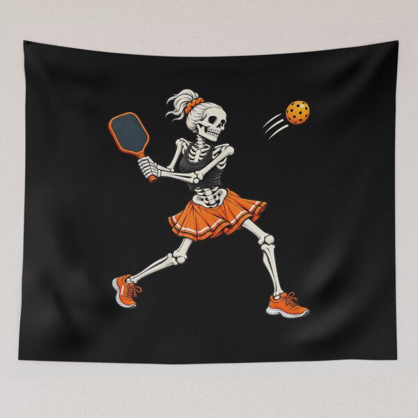 Item preview, Funny Pickleball Skeleton Halloween Sport Spooky Women Girls designed and sold by MakmurMpxgo.