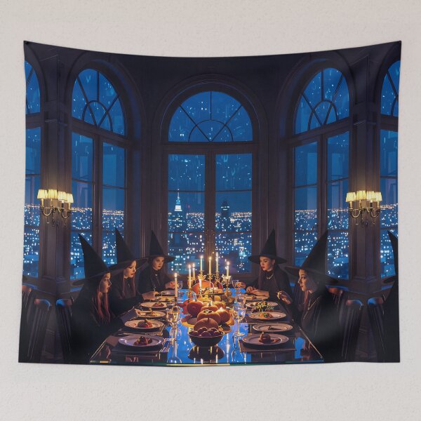 Item preview, Magical Dinner in Neon Noir Style designed and sold by KunstGeist.