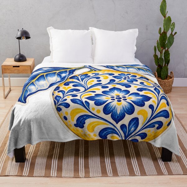 Item preview, Azulejo Lemon - Portuguese Tile Mediterranean Lemon designed and sold by CreatifStudios.