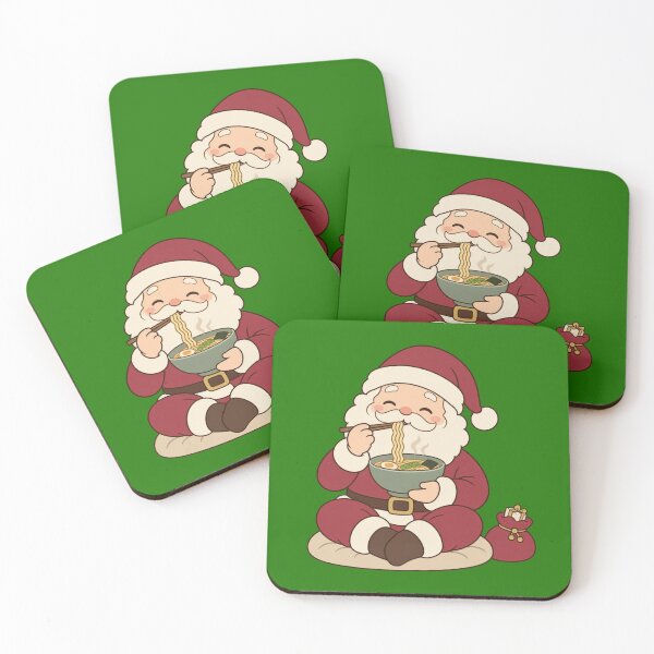 Item preview, Cozy Santa Ramen Break for Comfort Food Lovers – Peaceful Christmas Eve designed and sold by Im-Ara.
