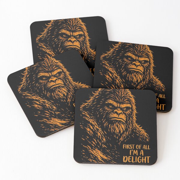 Item preview, Retro First of All I'm A Delight Bigfoot Sasquatch Funny designed and sold by MakmurMpxgo.