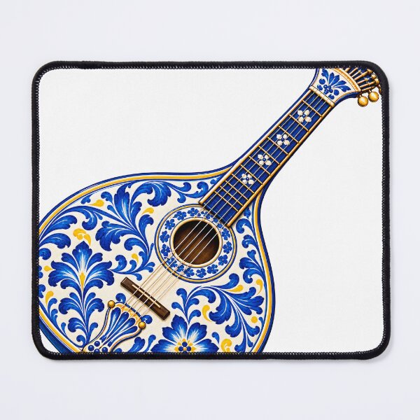 Artikelvorschau, Fado-Gitarre Azulejo - Portugiesische Gitarrenfliese entworfen und verkauft von CreatifStudios.