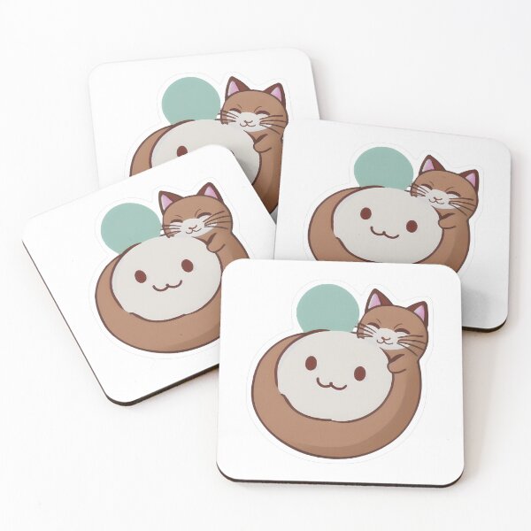 Item preview, Cute Brown Cat Hugging Dumpling designed and sold by For-Cat Studio.