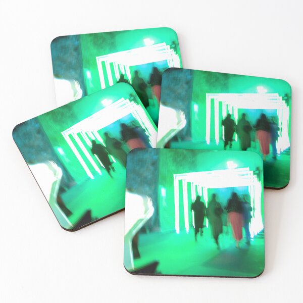 Item preview, Green Neon Tunnel Light Trails, Portugal Night designed and sold by Marino4ka.