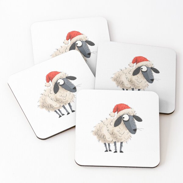 Item preview, Sheep in a Crooked Santa Cap designed and sold by The-Art-of-D.