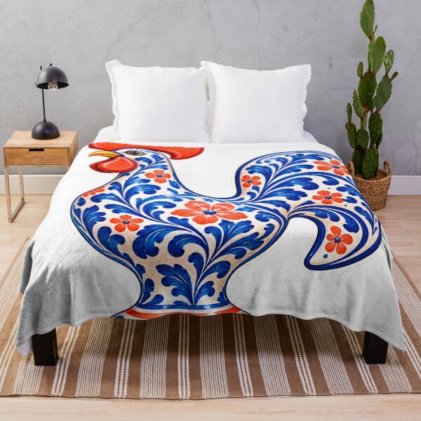 Item preview, Portuguese Rooster Azulejo - Barcelos Folk Tile designed and sold by CreatifStudios.