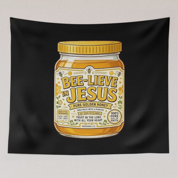 Item preview, BEE-LIEVE IN JESUS - Proverbs 3:5 Trust In The Lord designed and sold by plushism.