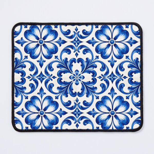 Item preview, Blue and White Azulejo Pattern - Portuguese Tile Lisbon designed and sold by CreatifStudios.