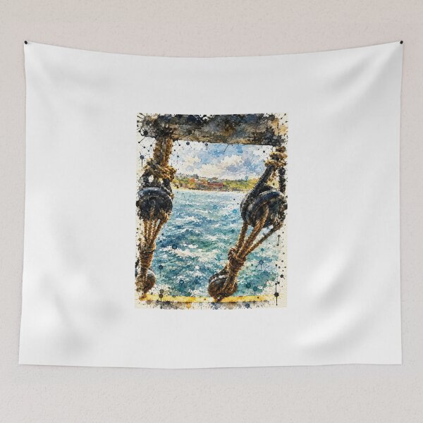 Item preview, Whitby Coastline Framed by Rigging designed and sold by Astute-Artio-Photography.