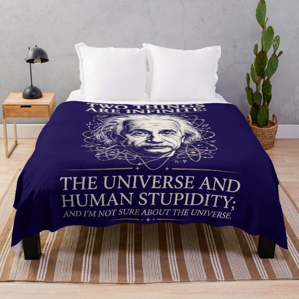 Item preview, Two Things Are Infinite Universe and Human Stupidity designed and sold by BravenBold.