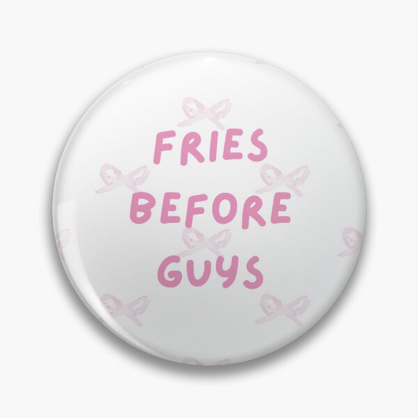 Item preview, Fries Before Guys – Funny Gluten Free Foodie Pink Bow Pattern designed and sold by My Gluten Free Life UK.