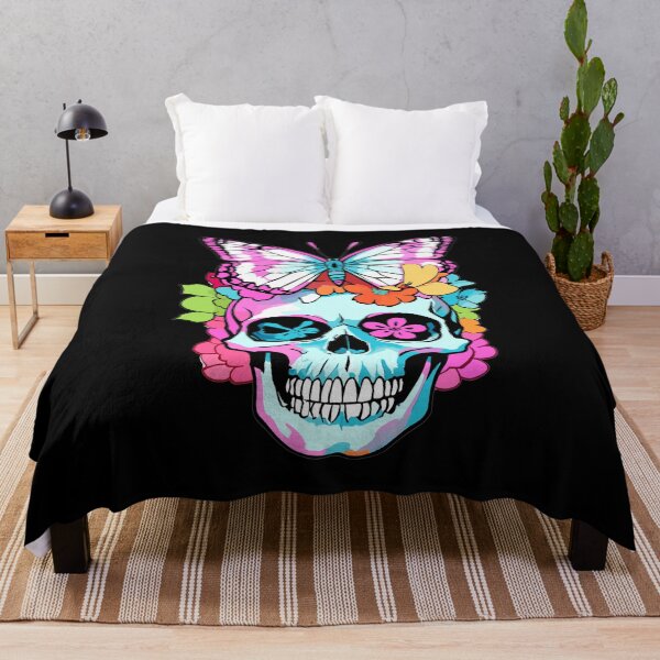 Item preview, Sugar Skull Butterfly Flowers Floral designed and sold by Loona97.