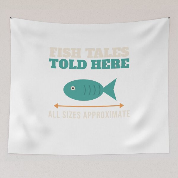 Item preview, Fish Tales Told Here: All Sizes Approximate designed and sold by MesaPinePaperCo.
