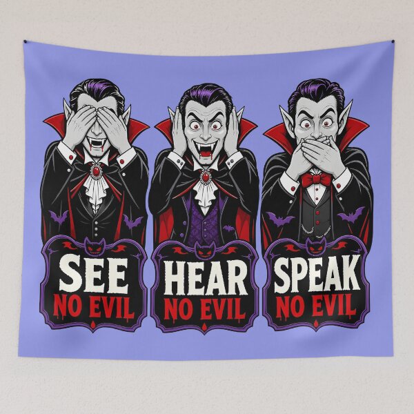 Item preview, COUNT DRACULA SEE NO EVIL DESIGN 1 designed and sold by DigitalandPhoto.