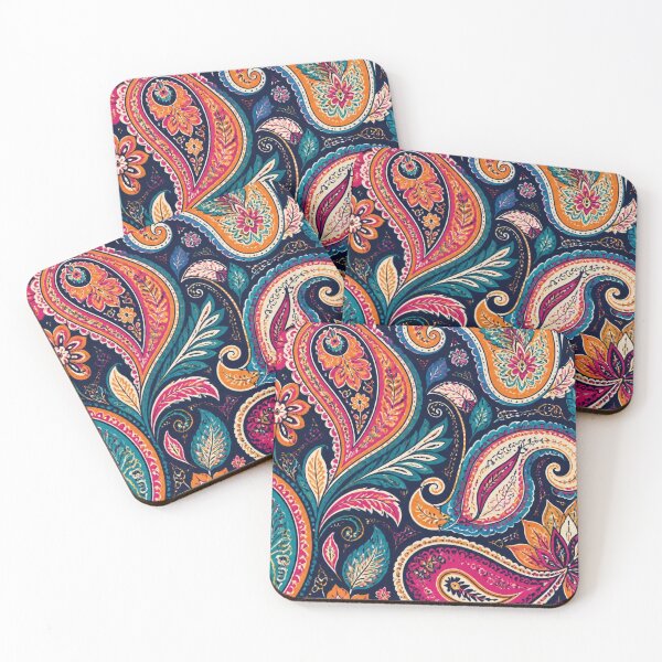 Item preview, Colourful Boho Paisley Floral Pattern – Retro Hippie Maximalist Design designed and sold by My Gluten Free Life UK.