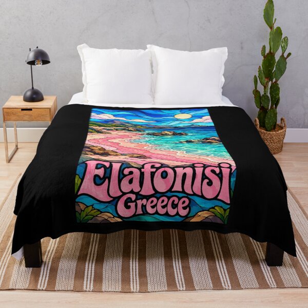 Item preview, Elafonisi Beach Crete Greece Travel Stained Glass designed and sold by TomFrontierArt.
