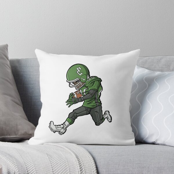 Item preview, Cartoon American Football Player Running in Green Uniform designed and sold by StairheadStore.