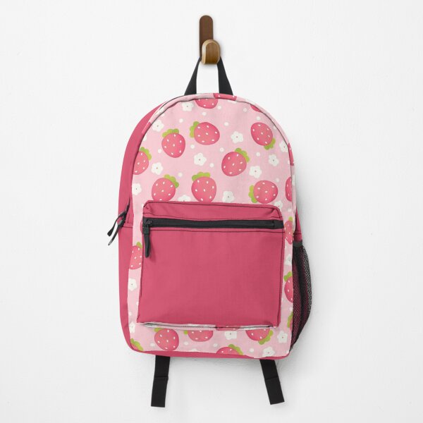 Item preview, Cute Pink Strawberry Pattern – Kawaii Fruit Cottagecore Aesthetic designed and sold by My Gluten Free Life UK.