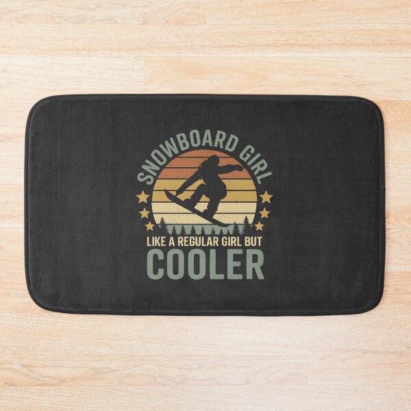 Item preview, Snowboarding Girl Riding Downhill Winter Sports Illustration designed and sold by HIIIRA21.