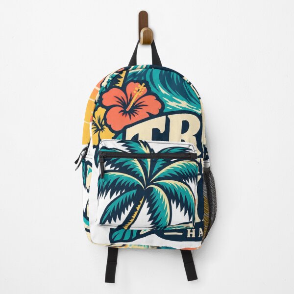 Item preview, Trust The Tide Hawaii – Vintage Surf Wave & Palm Tree – Retro Tropical Beach Art Tee designed and sold by bobscraze.