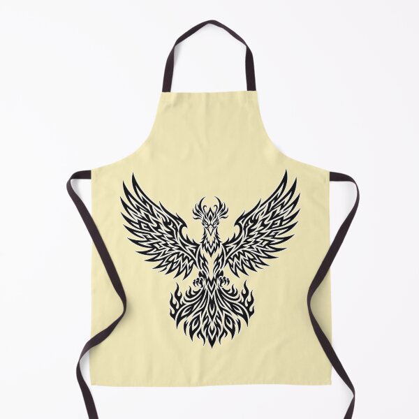 Item preview, Tribal Phoenix Rising Fire Bird Sacred Blackwork Tattoo T-Shirt designed and sold by Giobb-Artwork.