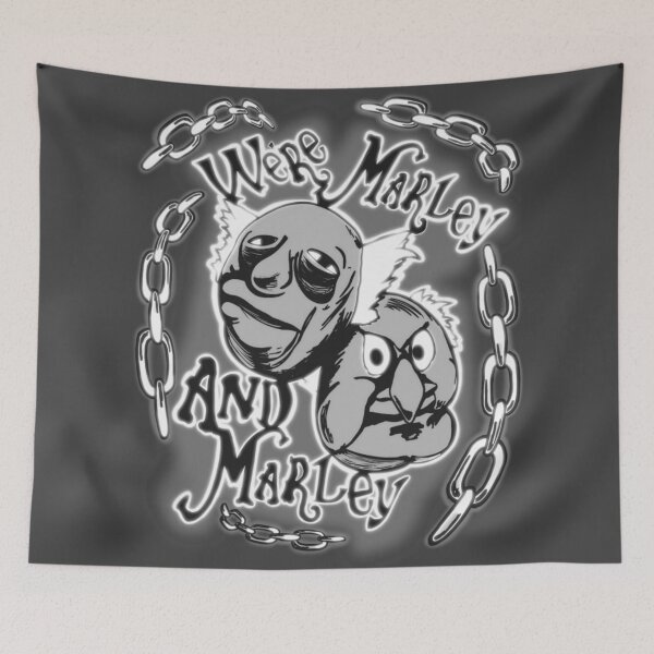 Item preview, Muppet Christmas Carol Marley and Marley B&W designed and sold by Jamie Collins.
