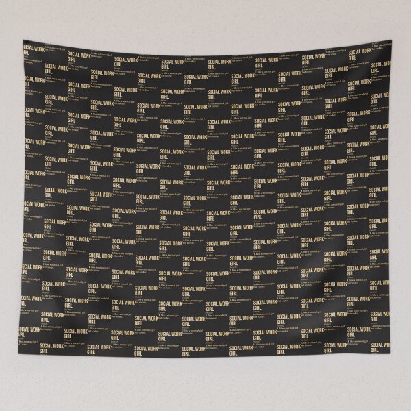 Item preview, Social Work Girl Definition Typography Design in Gold designed and sold by youssfi.
