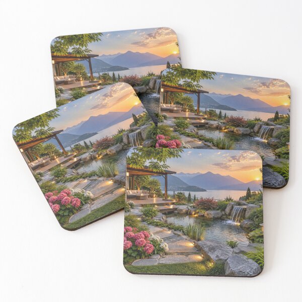 Item preview, Serene Sunset by the Lake designed and sold by JuViRo.