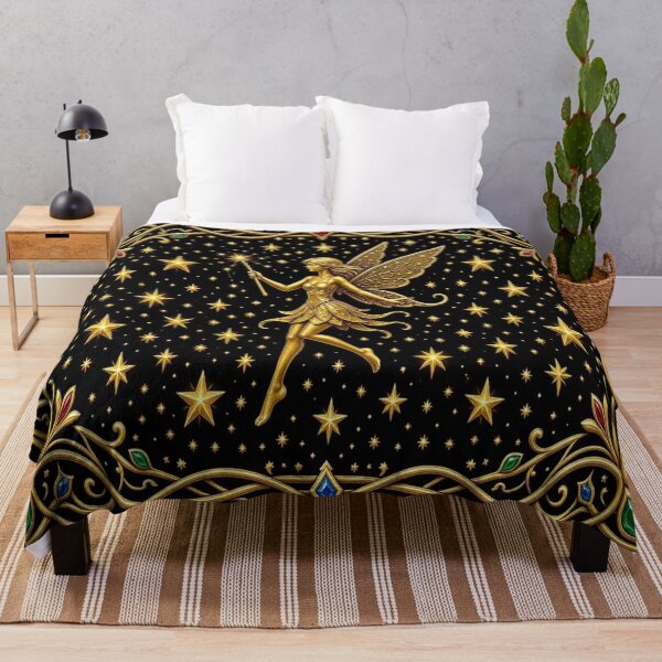 Item preview, Elegant Golden Fairy Silhouette Magic Pixie Fantasy Art designed and sold by Breezes-of-Ida.