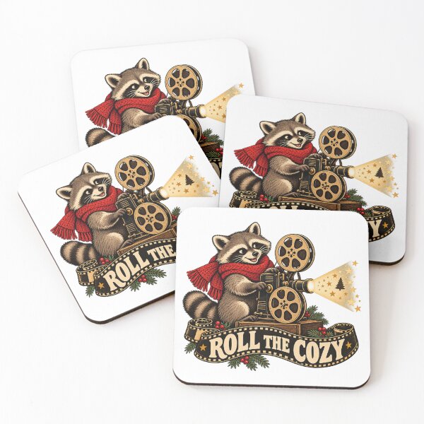 Item preview, Raccoon Holiday Movie Night Projector designed and sold by TeNovaStudio.