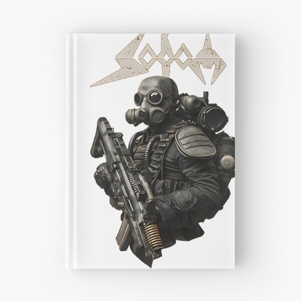 Item preview, Sodom Knarrenheinz Soldier Wearing Gas Mask Dark Military Design designed and sold by yaoska16.