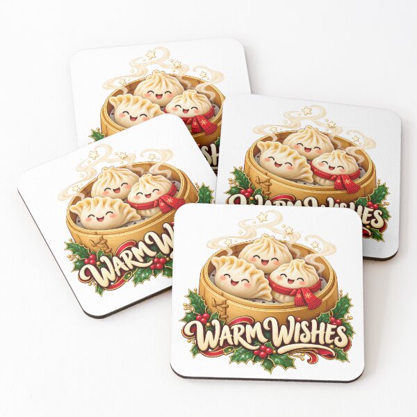 Item preview, Dumpling Steamer Warm Wishes Christmas designed and sold by TeNovaStudio.