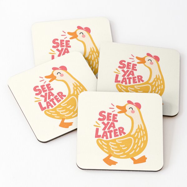 Item preview, See Ya Later Alligator Funny Duck Typography Art designed and sold by artswag.