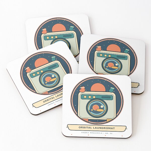 Item preview, Orbital Laundromat – Cosmic Laundry and Miniature Planets designed and sold by Art Studio Shams.