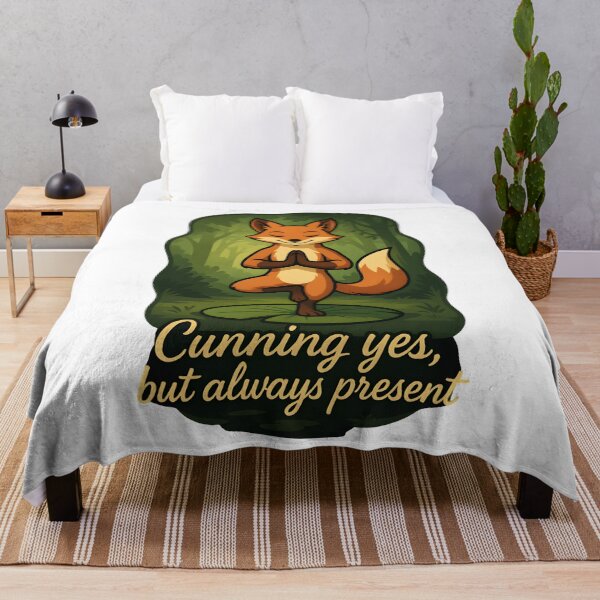 Item preview, Cute Orange Fox Tree Pose Forest Yoga Art designed and sold by 108stillness.