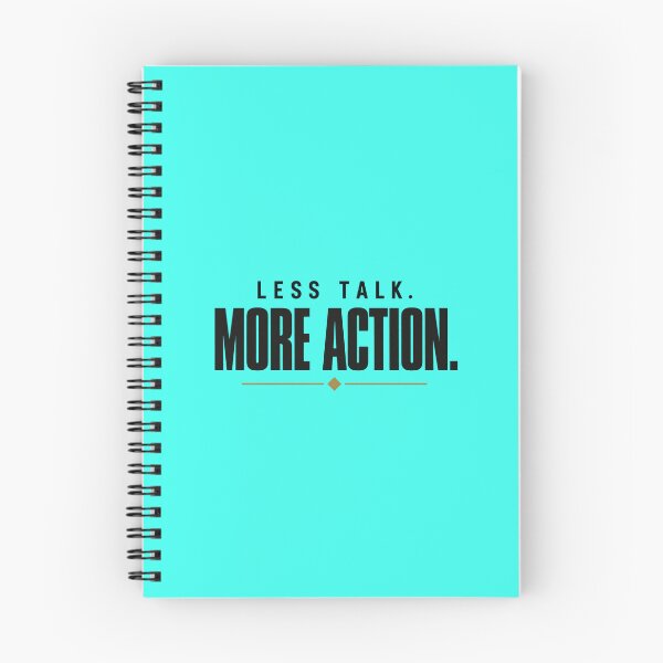 Item preview, Less Talk More Action Minimalist Typography Streetwear designed and sold by Prime Pixel USA.