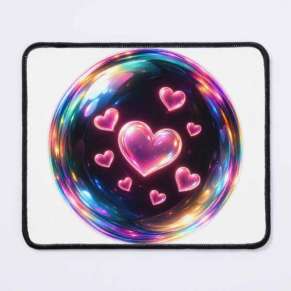 Item preview, Bubble of Love | Iridescent Hearts & Rainbow Magic designed and sold by CalmMandala.