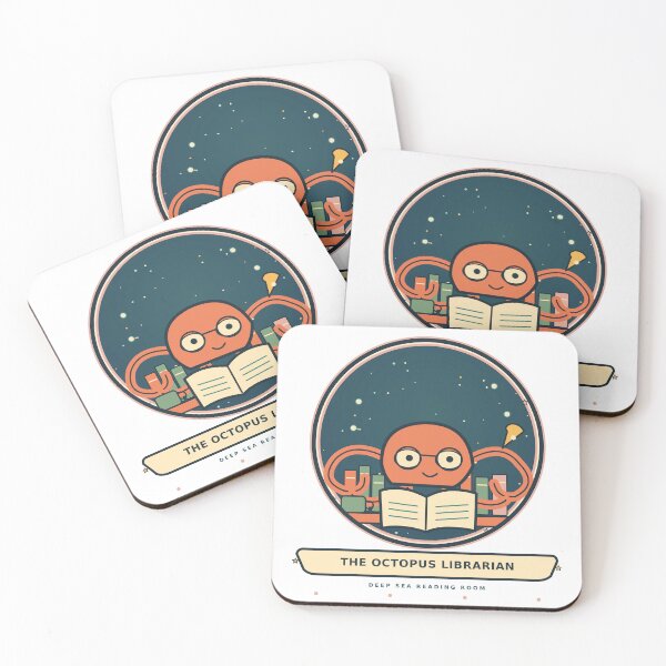Item preview, The Octopus Librarian – Underwater Reading Room designed and sold by Art Studio Shams.