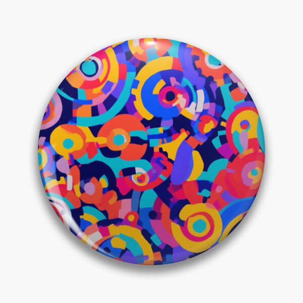 Item preview, Colourful Abstract Geometric Spiral Pattern – Bold Psychedelic Retro Art designed and sold by My Gluten Free Life UK.